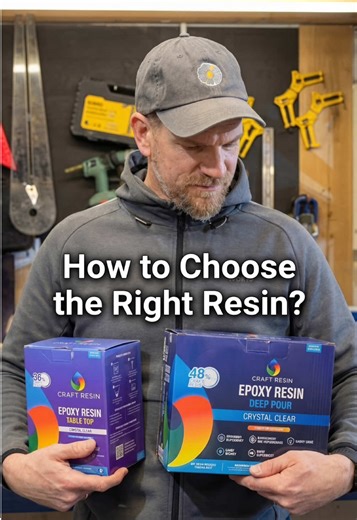 💡Epoxy Resin FAQ with @craft.resin – Part 2️⃣ 🛍 Use code BLUEPRINT10 to get a 10% discount on craft-resin.com! Our talented friend @blueprint_woodcraft has been creating for a long time, and he's become a seasoned resin pro by now! In this three-part series he answers some most common epoxy resin questions 💬 In the series you'll learn the essentials: how to choose the right type of epoxy for your projects, how to prevent bubbles from forming and much more! ✨ #CraftResin #DIY #ResinArt #HomeDe