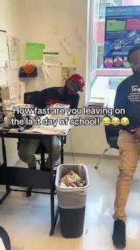 How fast can you run on your last day of school?#funny #interesting #school #summer #tiktok
