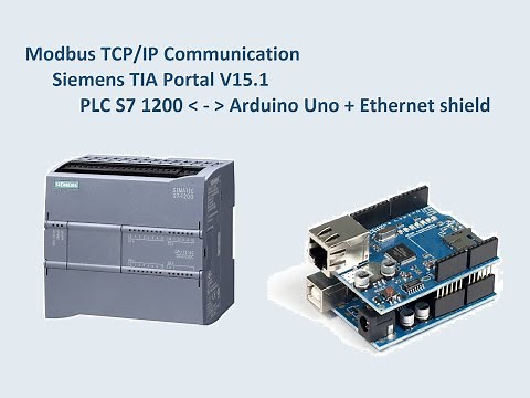 Siemens S7 1200 Modbus TCP/IP Communication with Arduino