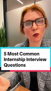 Anna Papalia on Instagram: "You should be able to answer these 5 standard interview questions ahead of your next internship interview but if you can’t, bookmark this video and record yourself answering these questions. The fastest way to get better at interviewing is to practice. 5 Standard Interview Questions everyone should know the answer to 1- Tell me about yourself. *A great formula to follow is past, present and future. Tell them what you went to college for, why you do what you do, what y