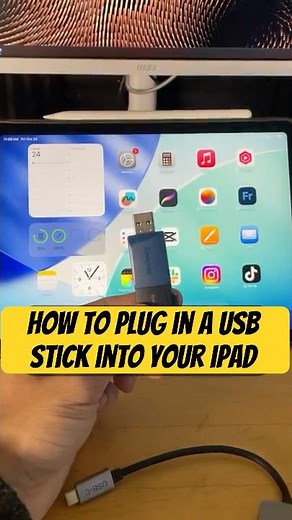 Did you know iPads can use USB sticks?