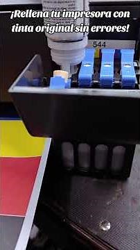 Cómo RELLENAR una impresora EPSON con TINTA ORIGINAL🧑‍🔧 #impresora #epson #soportetécnico #printer