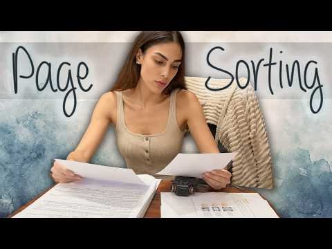 ASMR Page Sorting… 📄✨ Satisfying Paper Sounds for Relaxation