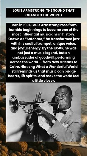 Louis Armstrong: The Jazz Legend Who United the World 🎺🌍