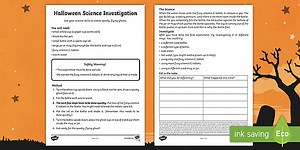 KS1 Halloween Science Investigation