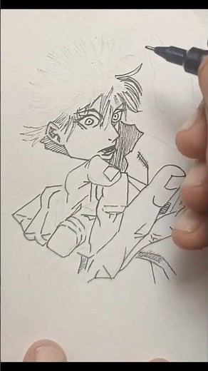 The Strongest Sorcerer – Gojo Fan Art ✨| Hollow Purple Awakens 💜