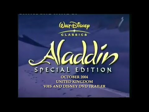 Aladdin Special Edition Disney DVD Trailer (2004, UK)