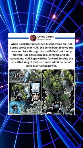 Hulk’s confrontation with Black Bolt is framed as one of the event’s most mythic moments.#mcu