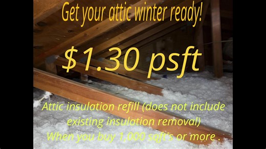 ❄️ Is your attic ready for winter? ❄️ Don’t let the cold sneak in! Get your attic insulation refilled for just $1.3/sq ft and stay cozy all season long. Let’s keep the warmth in and the chill out! 🏠✨ DM us to book your spot—cold season is around the corner! 🔥🧤 #AtticInsulation #WinterReady #StayCozy #insulation #atticinsulation