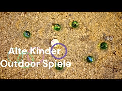 Alte Kinder Outdoor Spiele: Murmeln