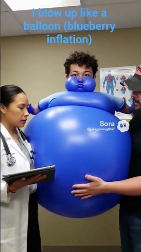 I ate the blueberry and then I blow up like a balloon (blueberry inflation)