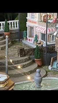 DIY Christmas Villages street lights.
