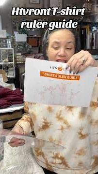 Level up your designs w/ Htvront T-shirt Ruler Guide! #crafter #HTVRONT #TshirtRuler #CraftingTools