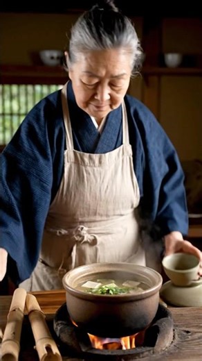 grand ma making miso soup #grandmashow #cookingvideo