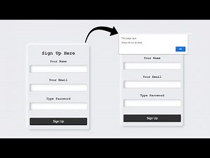 JavaScript validates sign up form