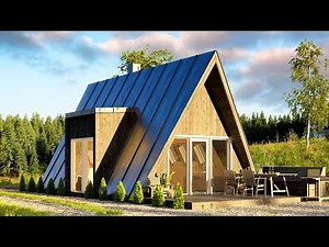 Affordable DUO75 A-frame House Can Be Built by Just Two People ‪@TinyHouseBigLiving‬