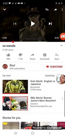 Za Warudo sound effect