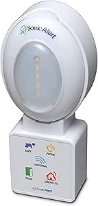 Amazon.com: The HomeAware Blink by Sonic Alert - HA360B | Portable Notification Alarm w/Flashing Lights | Home Security Notification