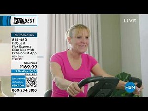 FitQuest Flex Express Elite Bike with Echelon Fit App Fr...