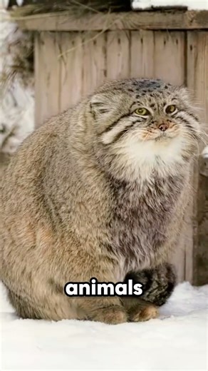 Why the Pallas’s Cat Always Looks Grumpy 😼 | Wild Cat Survival Facts #cat #pallasscat #animals