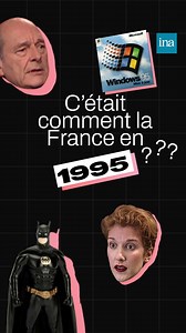 27K views · 253 reactions | Sortie de "La Haine" au cinéma, Céline Dion qui chante "Pour que tu m'aimes encore", l'élection de Jacques Chirac, lancement de Windows 95... ⏪ C'était un peu tout ça la France en 1995 ! | INA | Facebook