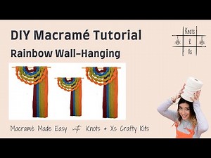 Easy, Beginner-Friendly DIY Macramé Rainbow Tutorial Macramé Wall Hanging