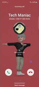 Incoming Call Samsung A53 Android 12 One UI 4.1 + Video Call Background