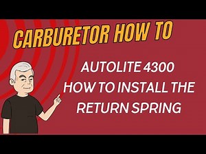 Autolite 4300 How To Install Return Spring