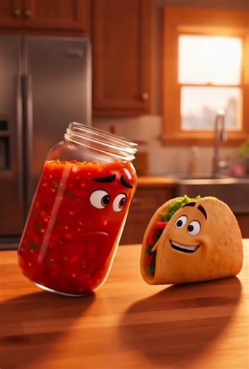 Talking Food Pixar Animation 😂 Ketchup, Chicken & Pineapple Story | AI Short Film