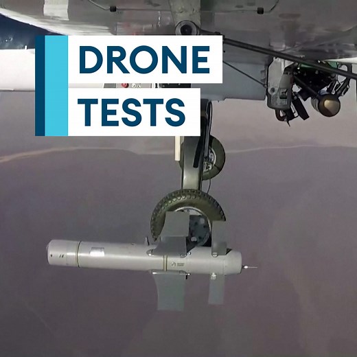Iran's military has tested a range of drones using them to drop munitions on desert targets. It comes amid US fears Iran could supply Russia with drones to use in the war in Ukraine. | Forces News