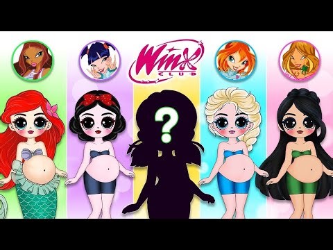 Make your own paper Winx costumes for Disney princesses | Paper DIY