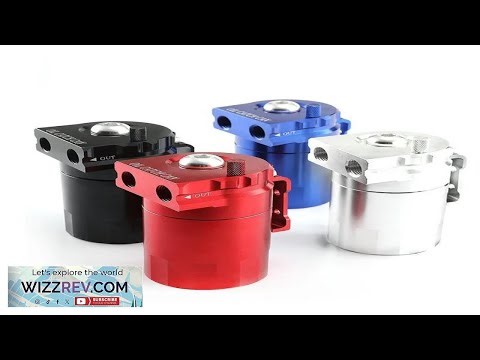 Baffled Oil Catch Can Reservoir Tank 300ml Car Breather Filter Dipstick Hole