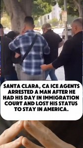 Santa Clara, Ca ICE agents arrest a man after he had his day in immigration court and lost his status to stay in America. ---------------------------------------------------news now breaking today, happening right now update, 2025 headline, USA trending stories, tiktok updates, top and latest, news explained current headlines today. #tiktoknews #breakingnews #trending #fyp giorgio armani net worth rfk jr football games today nfl schedule 2025 eagles game philadelphia tnf silk song silksong revie