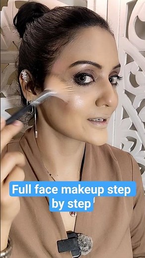 full face makeup, full glam makeup, beginner makeup tutorial, everyday makeup look, natural glam