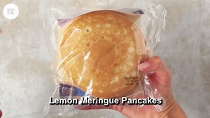 Lemon meringue pancakes, fluffy, easy, and delicious