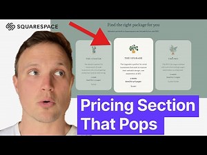 An Elegant and Interactive Pricing Section [Squarespace Tutorial]