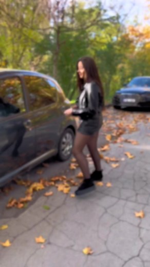 Autumn Street Style: Woman in Leather Jacket and Boots