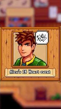 Alexs 14 heart event SUCKS #stardewvalley #sdv #stardew