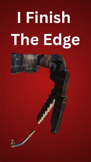 I Finish Burning The Edges Of A Real Life Minecraft Pickaxe