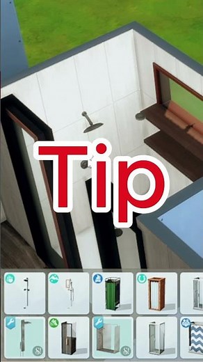 How to Build an Easy Walk in Shower in The Sims 4!