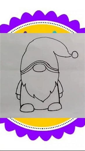 gnome drawing|#drawing |#easydrawing |#cutedrawing |#fantacy
