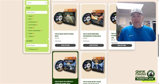 We’re pumped to welcome FINS Braids Fishing Line to the Qwik Fishing Marketplace. This braid has earned its reputation for strength, durability, and smooth casting—and now it’s right here in our shop. Whether you’re chasing bass, walleye, or crappie, there’s a FINS braid built to match your style. Shop the full lineup and find your perfect match, link is in the description. #lifegoesqwik #finsbraid #fishingline #bassfishing #walleyefishing #crappiefishing #qwikfishing #braidfishing #anglerlife #