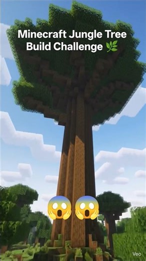 Minecraft Jungle Tree Build Challenge 🌿 #shorts