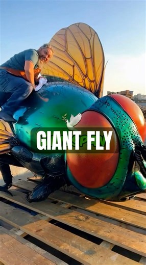 This massive fly is way too realistic to cook 🪰 #food #art #shorts