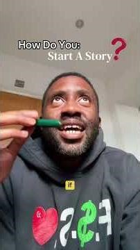 HOW DO YOU START A STORY? #storytips