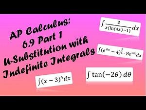 AP Calculus AB/BC Lesson 6.9 Part 1