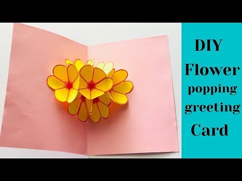 DIY Mothers day card - DIY 3D flower Pop Up Card tutorial