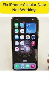 How to Fix iPhone Cellular Data Not Working Easy#iPhone #CellularData #MobileData