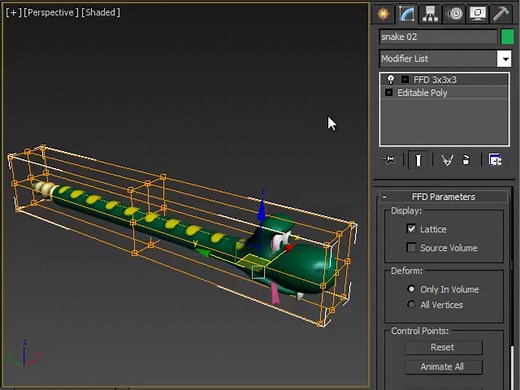 FFD (Free-Form Deformation) Modifiers