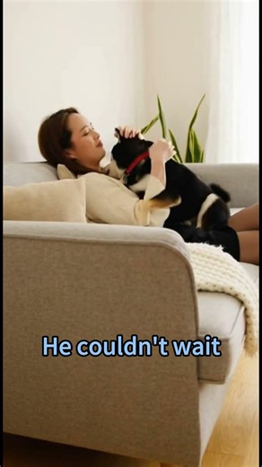 He couldn’t wait one second — pure shiba energy 😹🐕